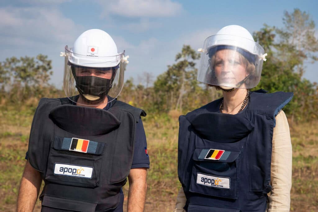 Michael Heiman and the Ambassador of Belgium to Cambodia