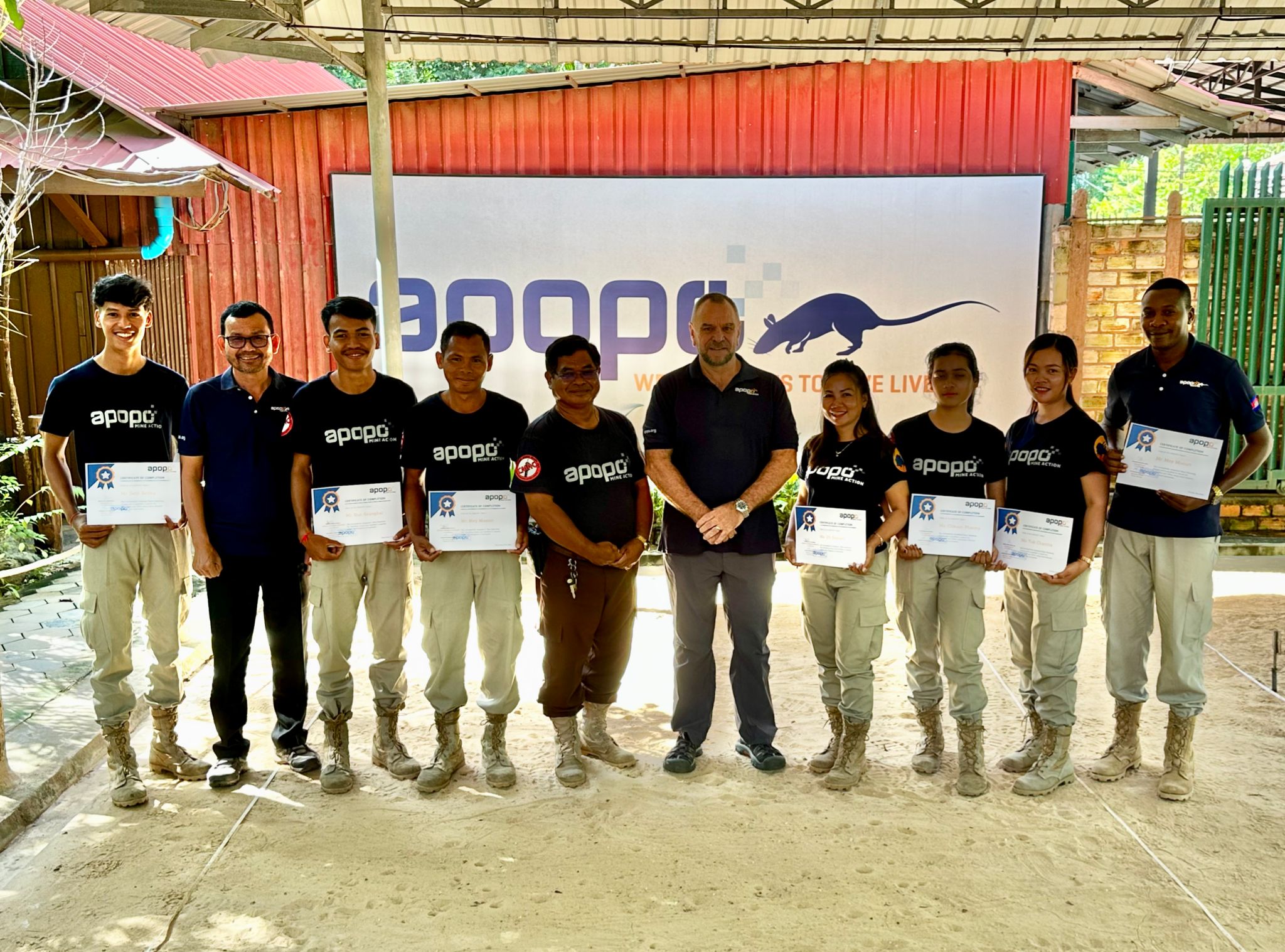 APOPO's Recent Training Success in Cambodia