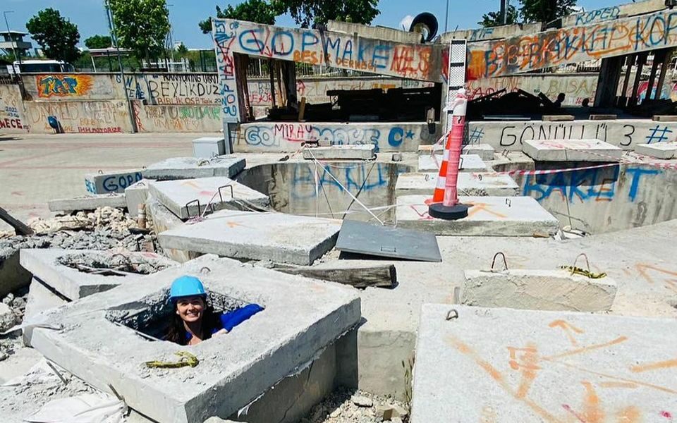 Danielle at a Debris site in Turkey