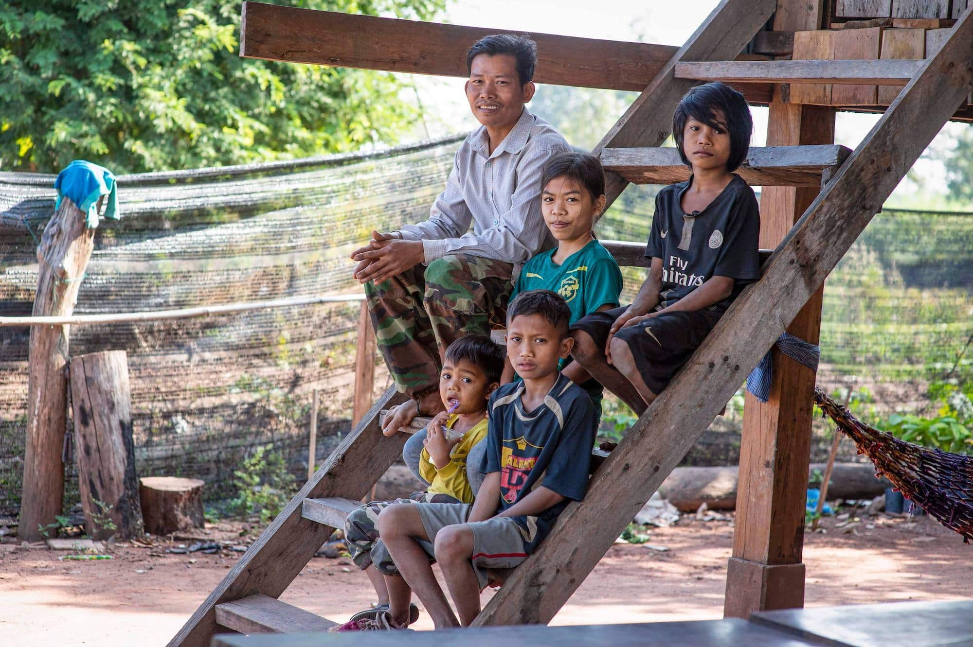 Sarun and family in Cambodia