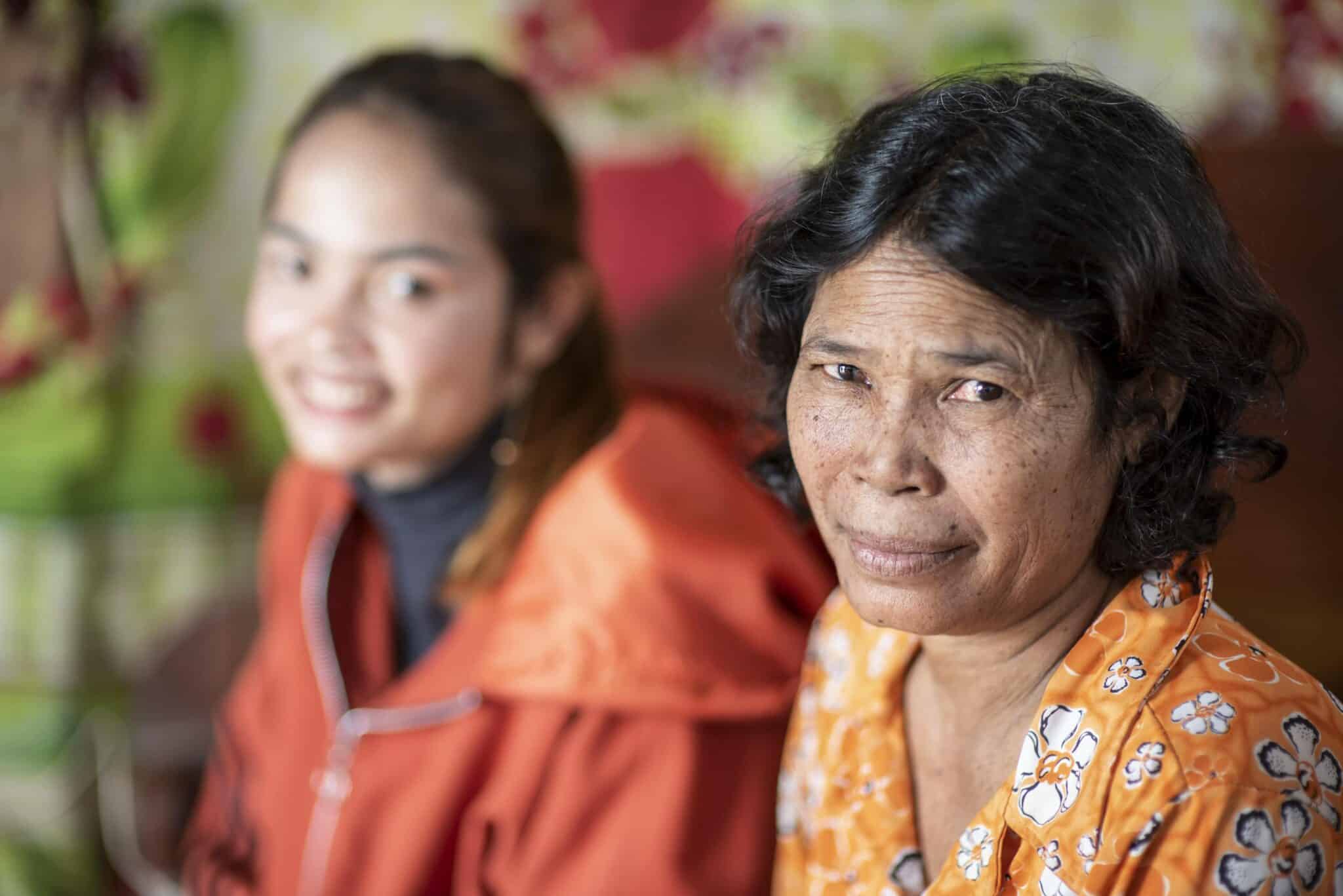 Landmine Victim Assistance in Cambodia: Ly and her daughter