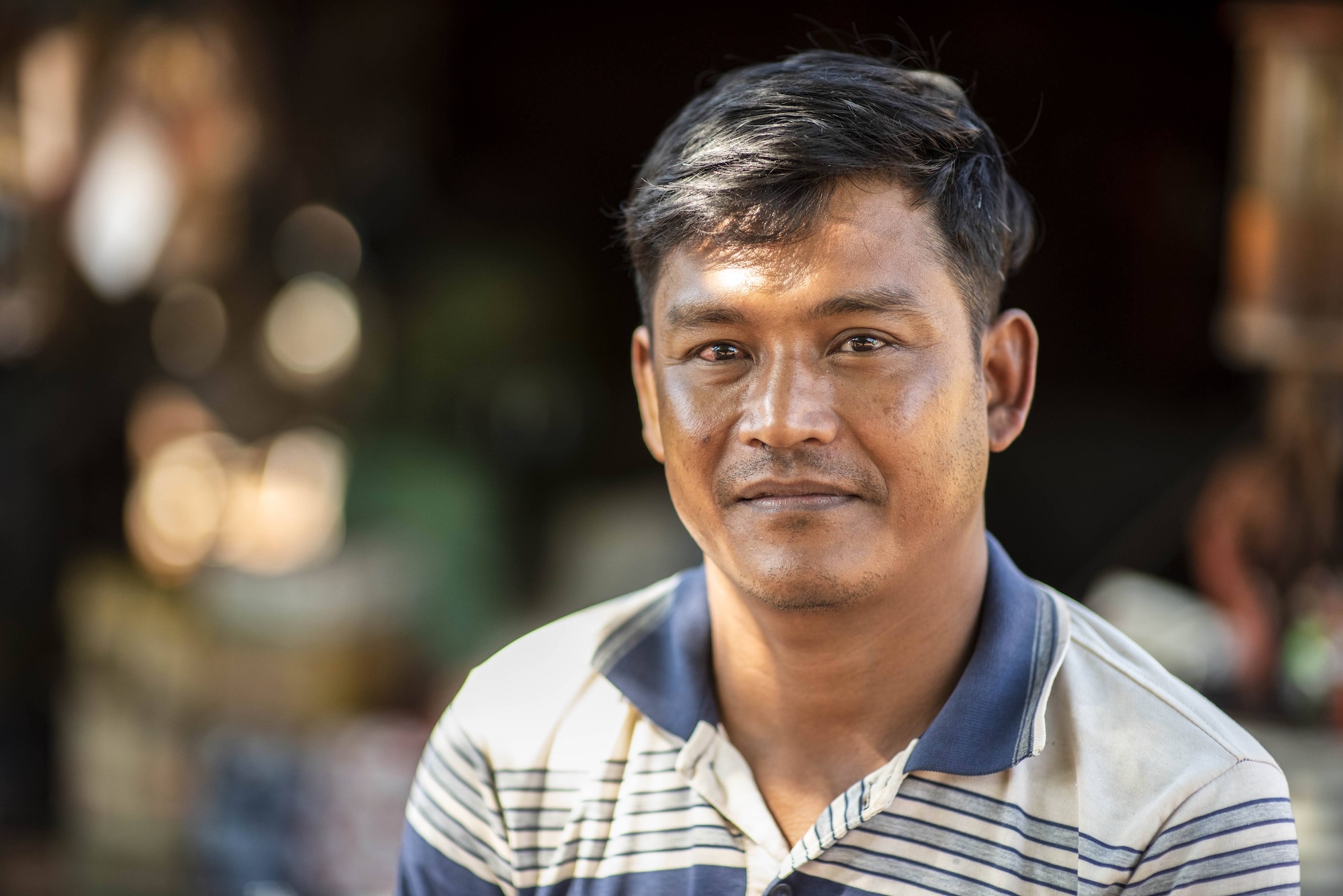 Landmine survivor Dina, portrait, Cambodia, (victim assistance)