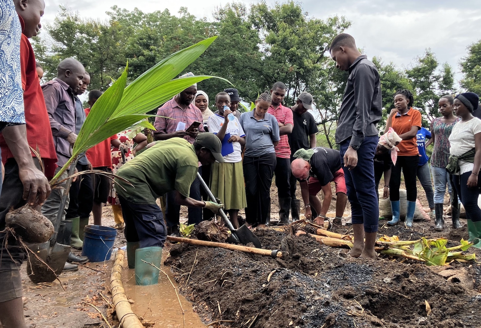 APOPO Syntropic Agroforestry training sets up a new plot in Morogoro