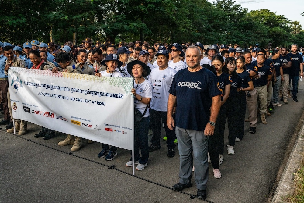 APOPO MA Cambodia participate in March for freedom at RevCon5 Angkor Wat