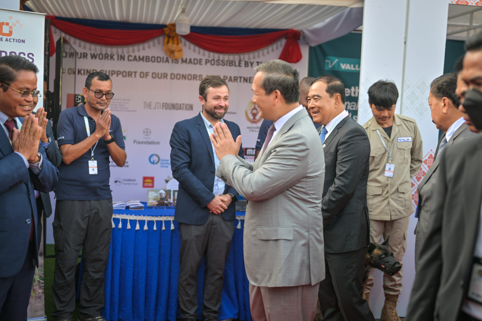 RevCon5 Opening Day Hun Manet Prime Minister of Cambodia visits APOPO Stand