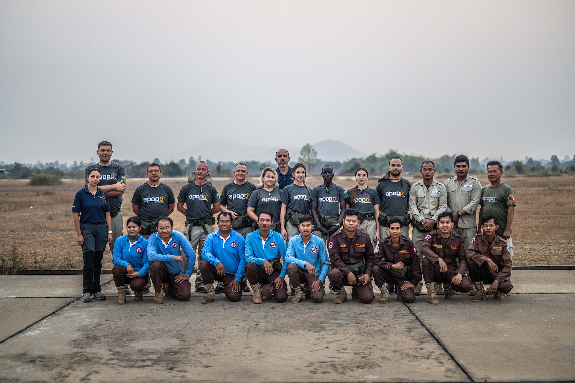 APOPO Cambodia Dog Team Leader and Dog handler  handler training