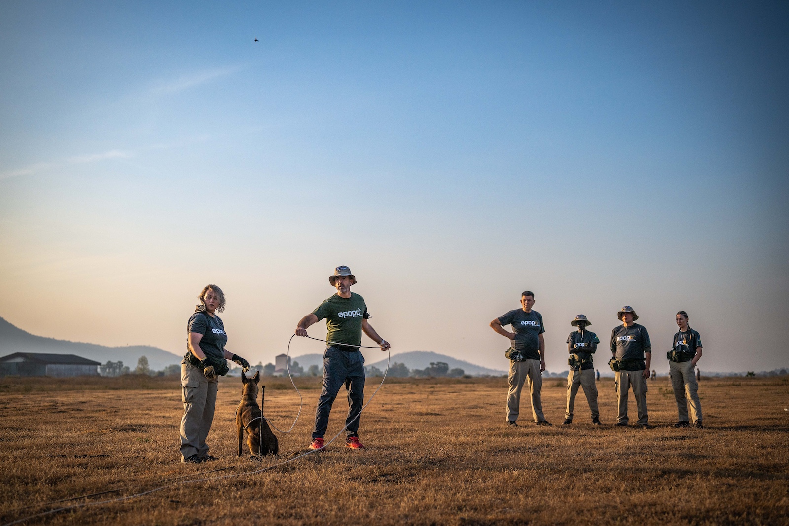 APOPO dog training takes place in Cambodia and supports humanitarian demining Ukraine