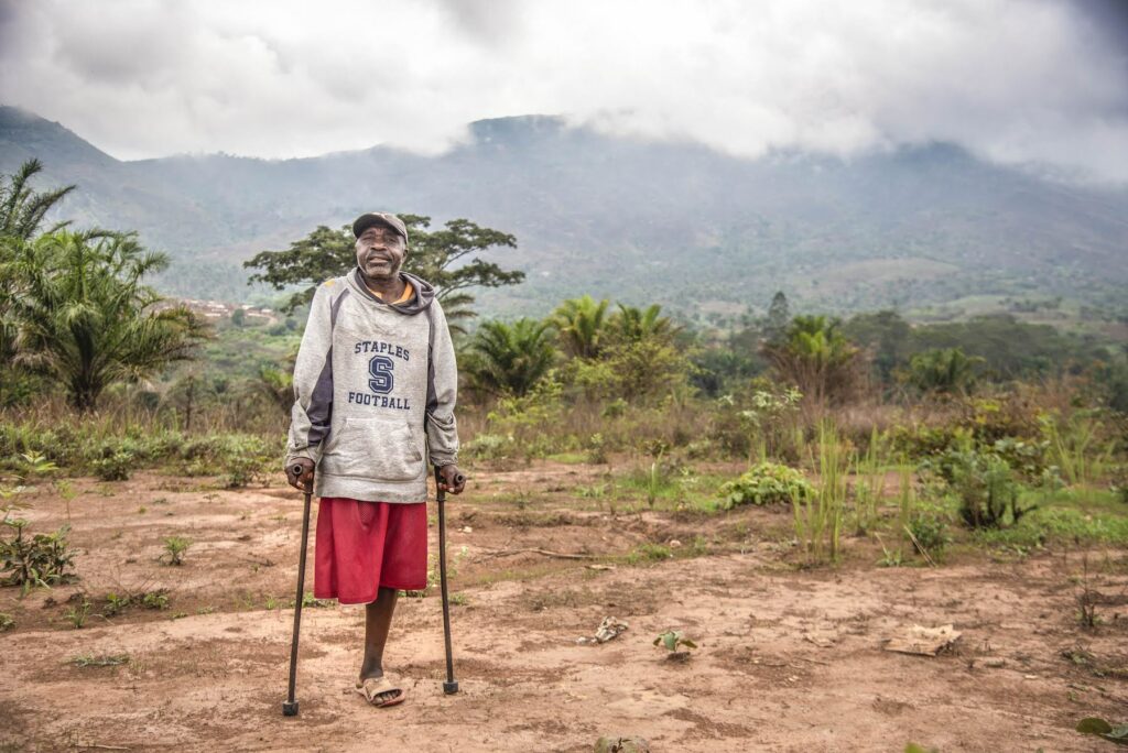 Alfonso, a victim of landmines in Angola