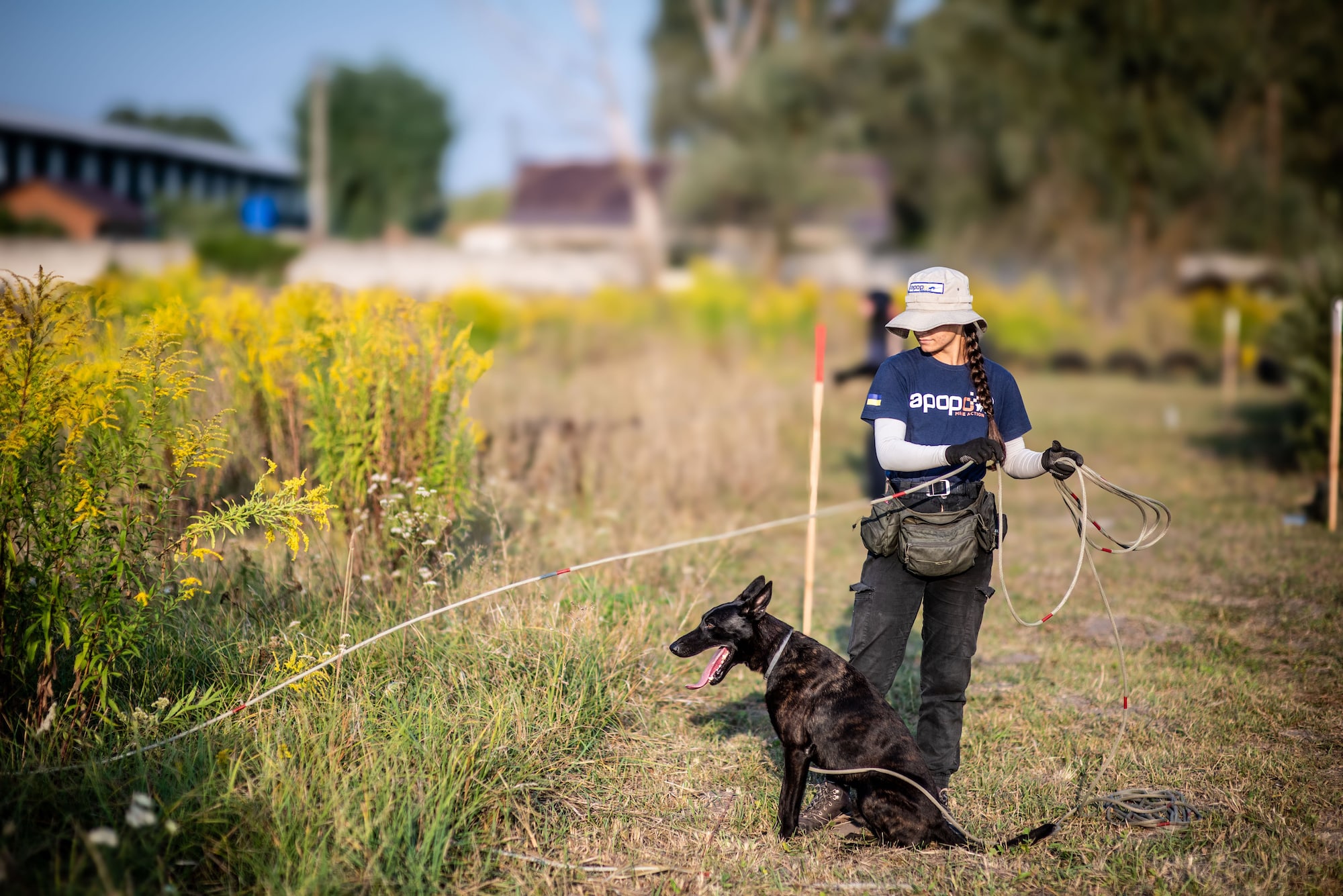 APOPO MA Ukraine TSD training center Khai and Daryna