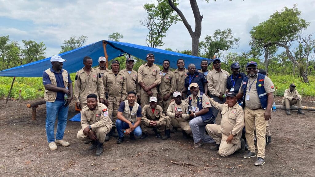 APOPO Group photo at IMSMA core training by ANAM Angola
