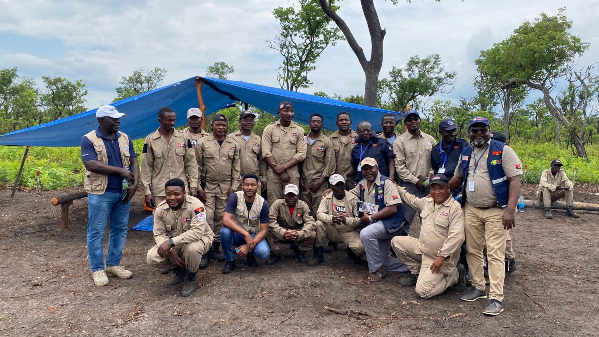 APOPO Group photo at IMSMA core training by ANAM Angola