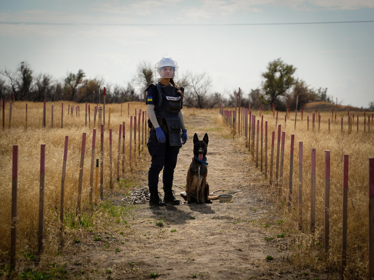 APOPO Dog handler Daryna in Ukraine