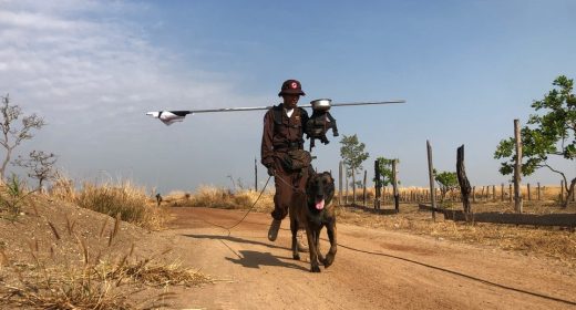 HeroDOG and handler